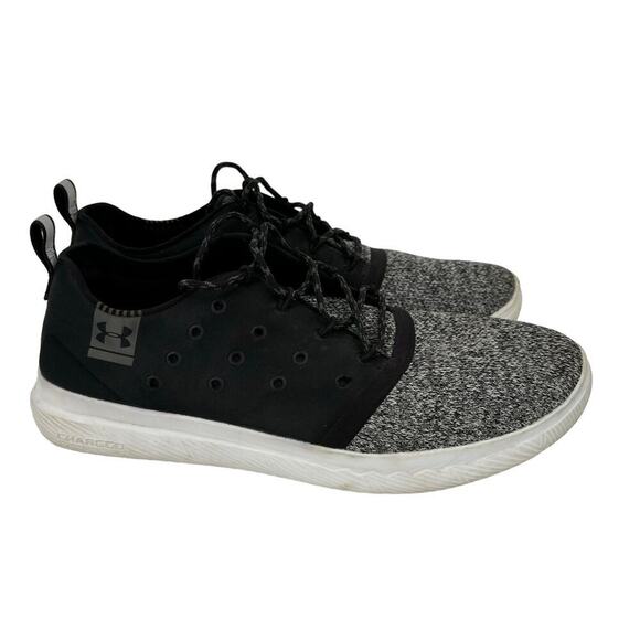 Under Armour Charged Sneakers Size Running Walking Black Gray 24/7 Low Top - Picture 1 of 9
